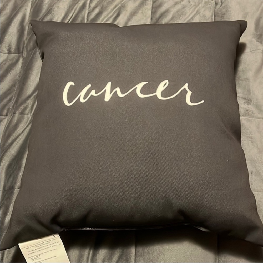 Cancer Zodiac Throw Pillow